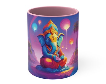 Ganesha Coffee Mug - Hindu God, Spiritual Gift (11oz)