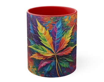 Taza mágica de marihuana #3 - Taza de café decorativa, 11 oz