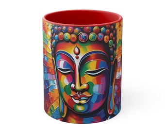 Buddha Rainbow #1 - Accent Coffee Mug, 11oz