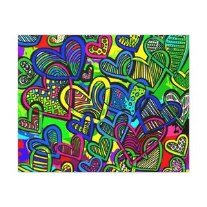 AniVani Valentine Hearts #5 Canvas Art