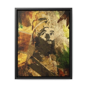 AniVani Guru Gobind Singh Canvas Framed 11 x 14 inches