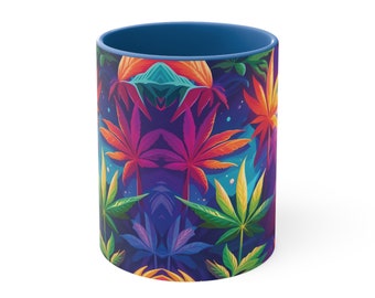 Taza mágica de marihuana #1 - Taza de café decorativa, 11 oz