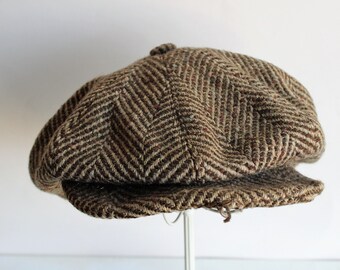 pleat front very Peaky Blinders great special occasion present one size 1940s style BakerPaper Boy lightweight tweed cap