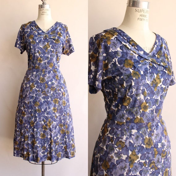 Vintage 1940s 1950s Dress, Classic Lady By Consta… - image 1