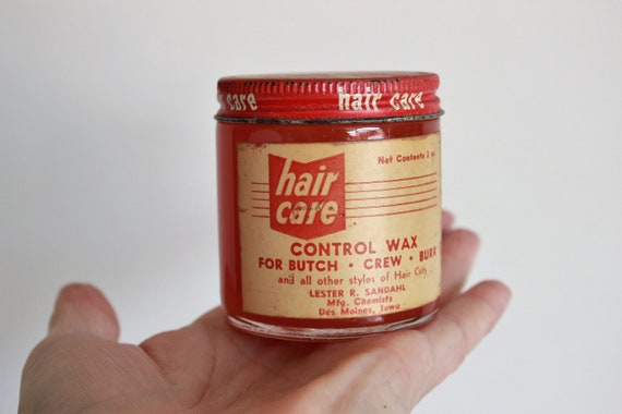 Vintage 1950s Hair Control Wax Lester R Sandahl Hair Styling Etsy