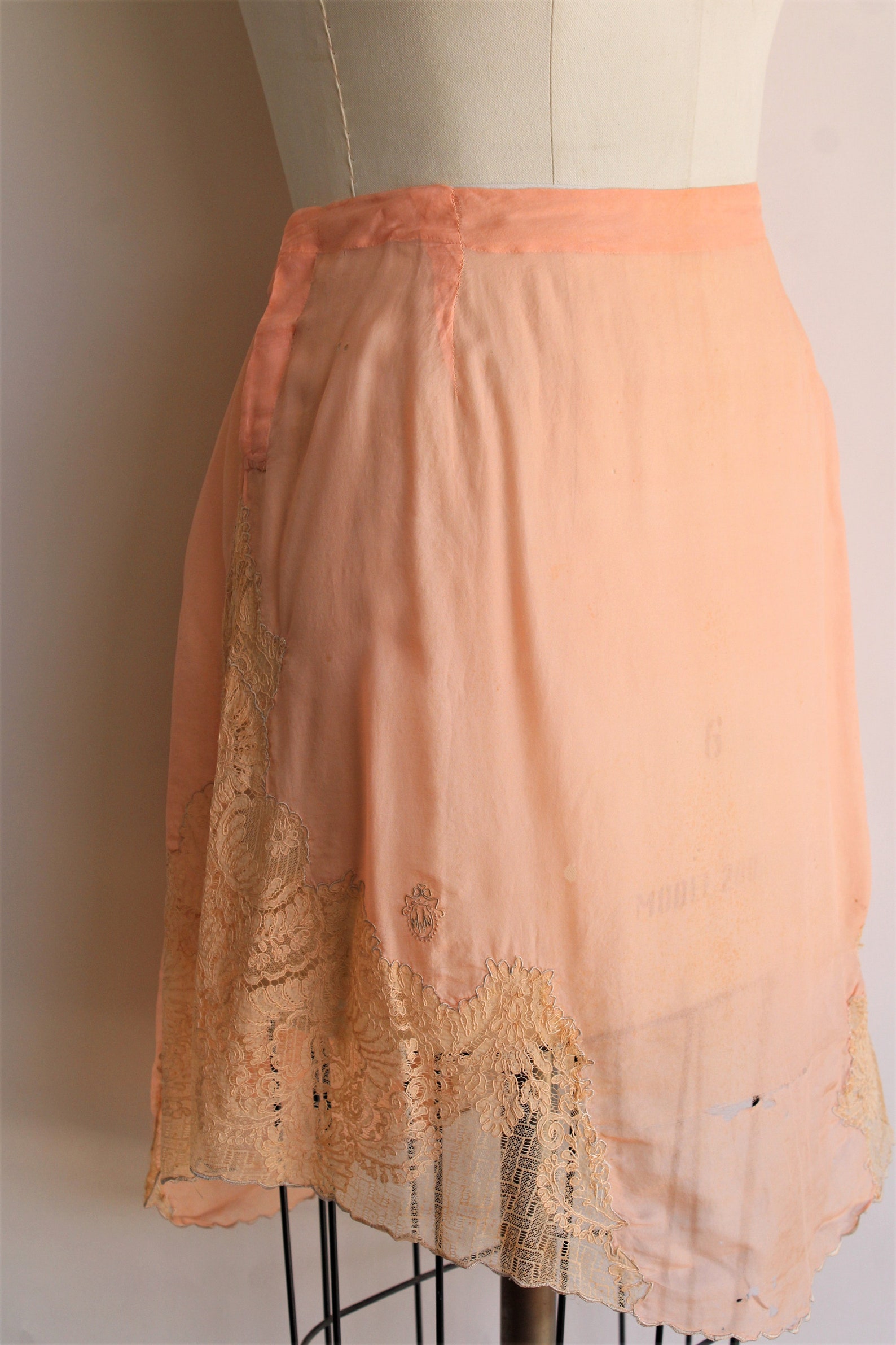 blush silk slip