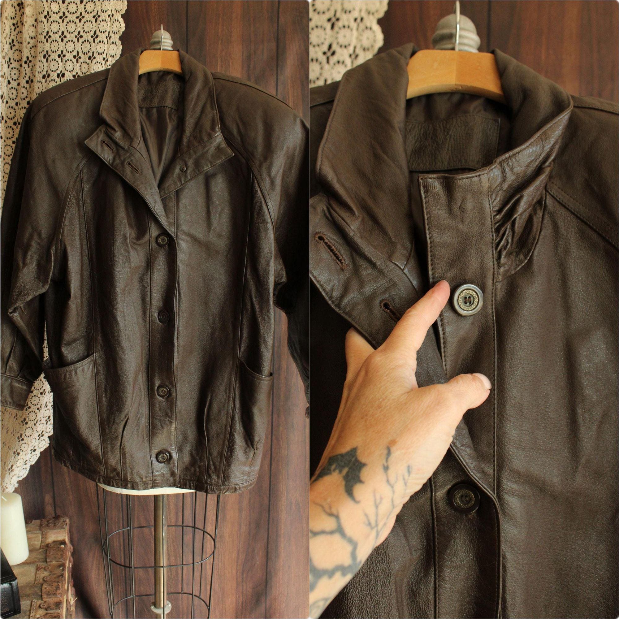 Jacqueline Ferrar Leather Jacket - Etsy