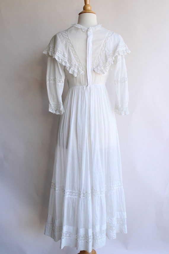 Vintage Antique Edwardian White Dress / 1900s 1910s C… - Gem