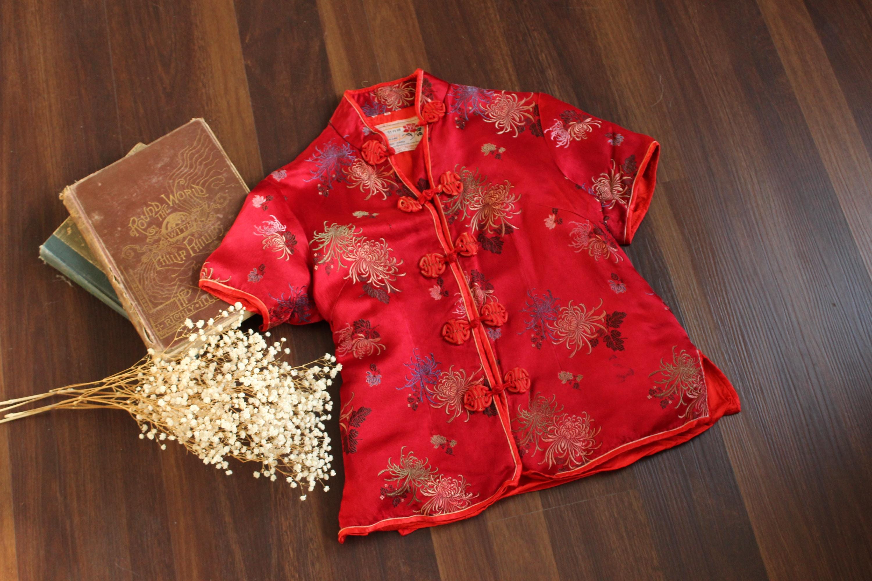 Red Chinese Jacket - Etsy