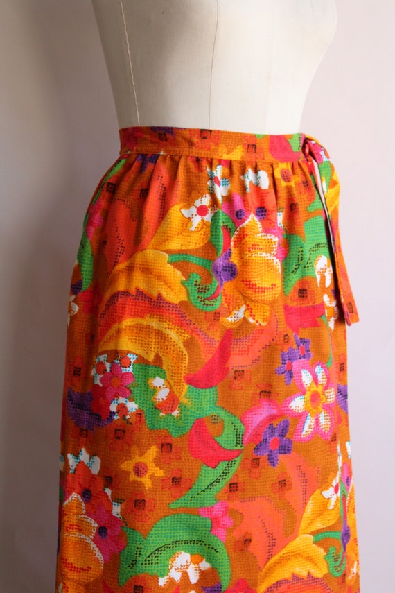 Vintage 1960s Skirt, Beverly Vogue Wrap Maxi Skir… - image 5