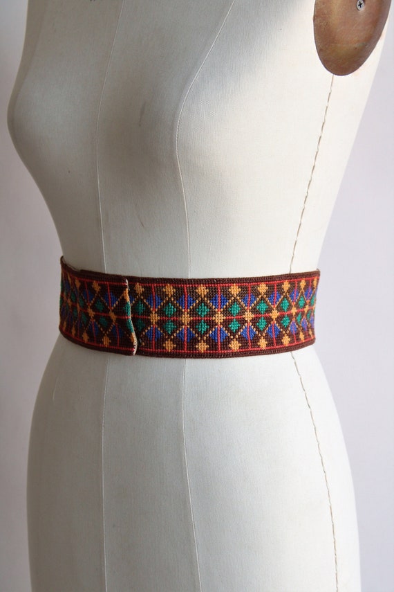 Vintage 1920s Belt / Embroidered Native American Styl… - Gem