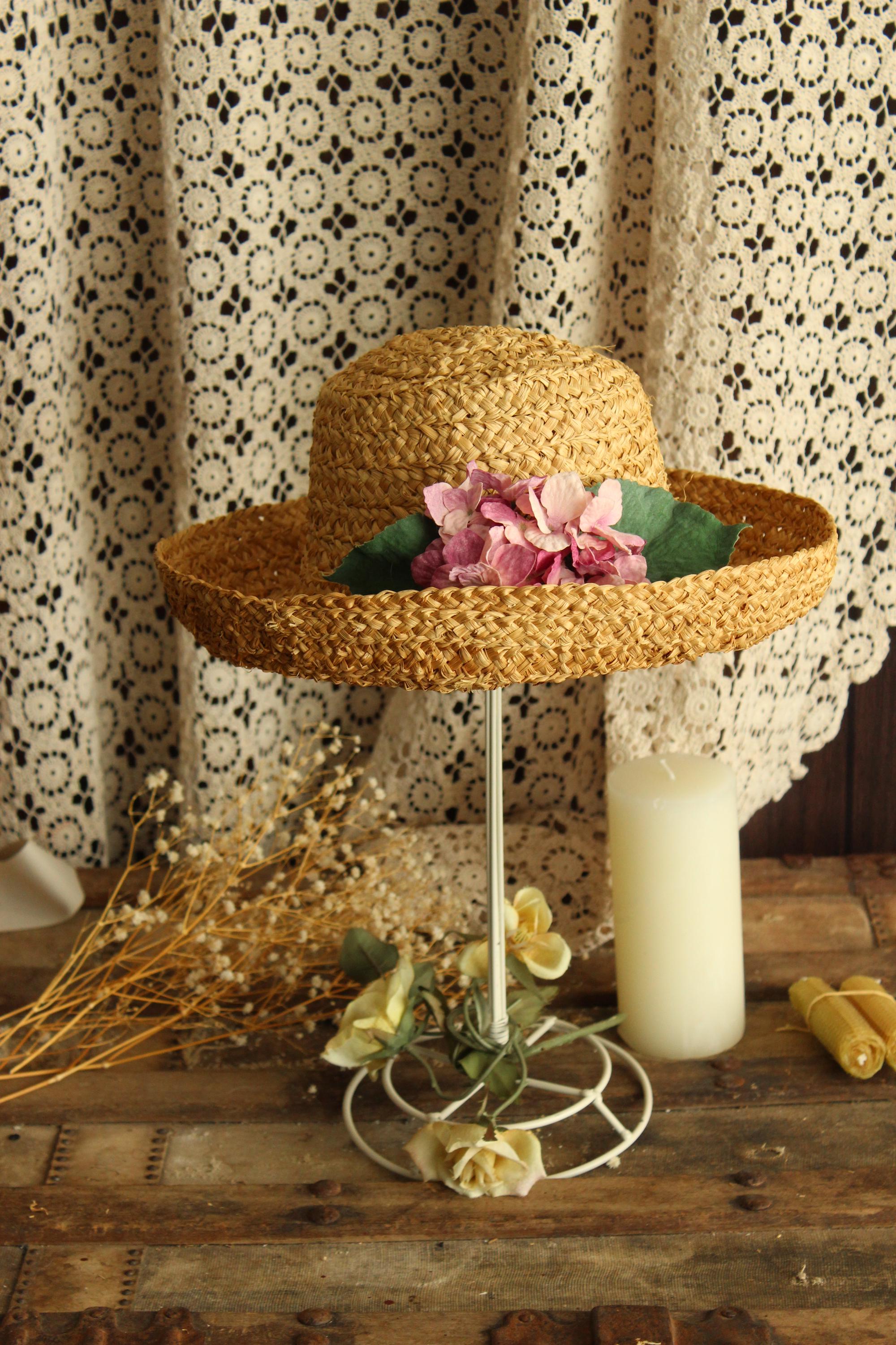 1980s Straw Hat - Etsy display picture 3