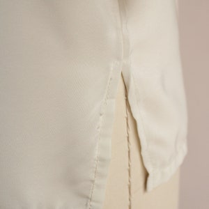 Vintage 1980s Blouse, NWT Kaki Roberts Winter White Shirt, Size Medium image 9