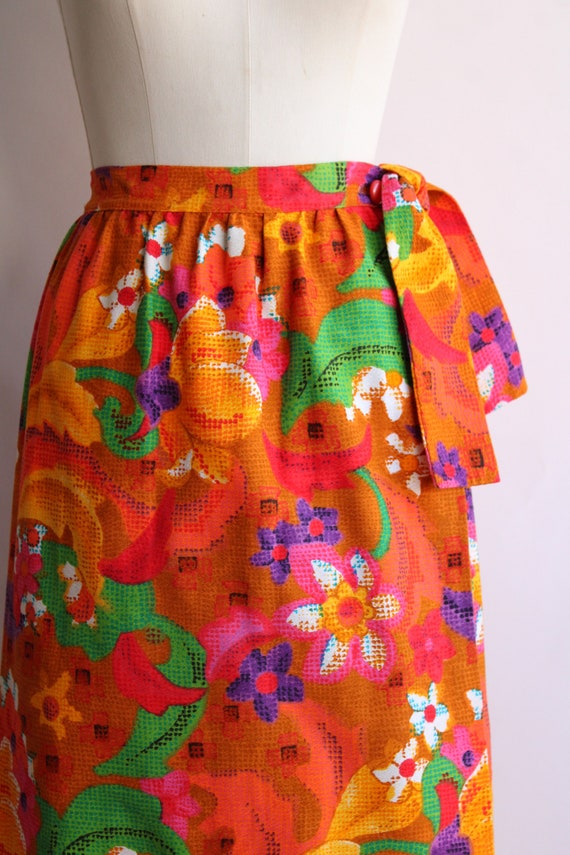 Vintage 1960s Skirt, Beverly Vogue Wrap Maxi Skir… - image 4