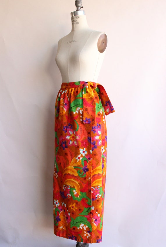 Vintage 1960s Skirt, Beverly Vogue Wrap Maxi Skir… - image 7