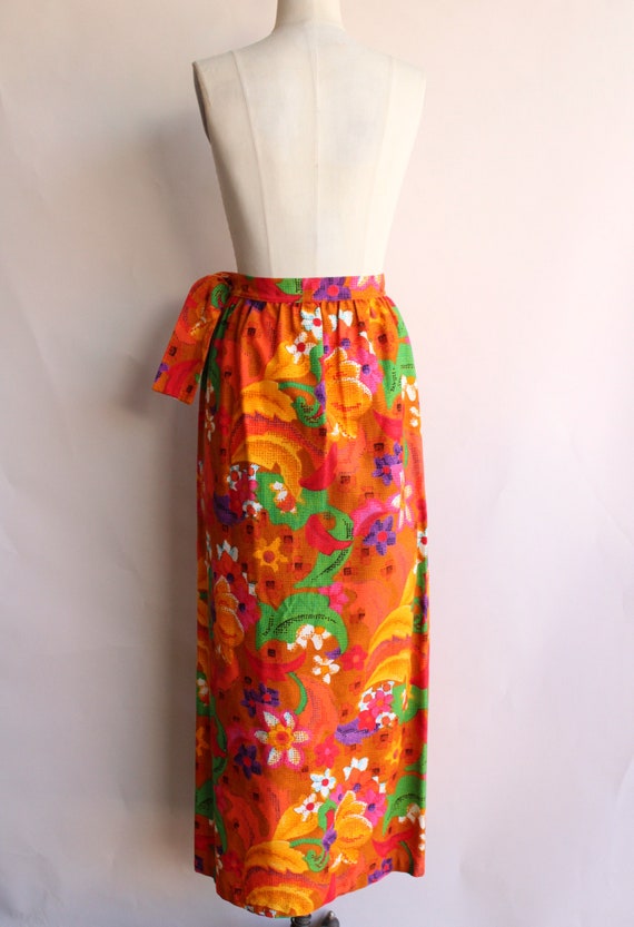 Vintage 1960s Skirt, Beverly Vogue Wrap Maxi Skir… - image 9