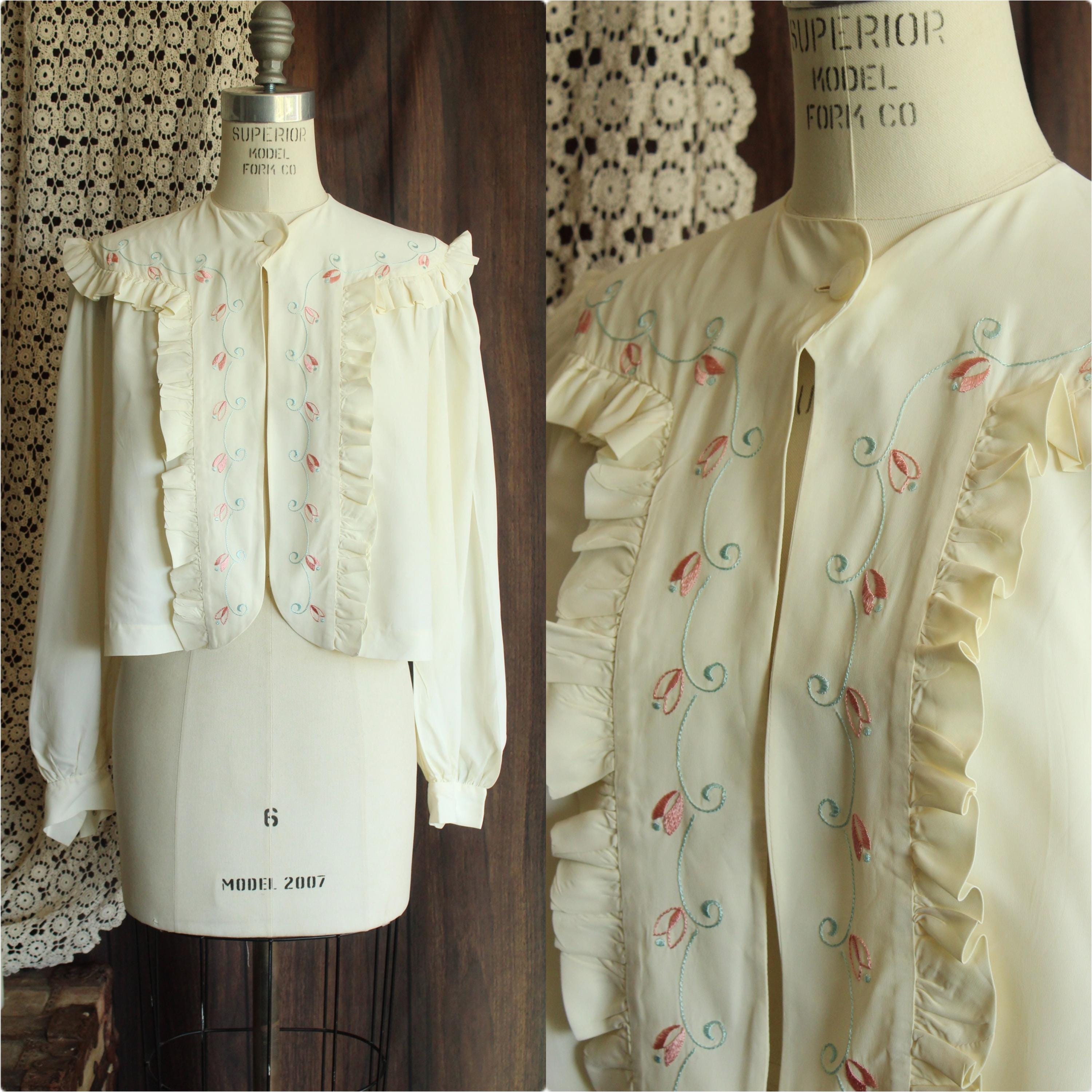 1940s Bed Jacket - Etsy