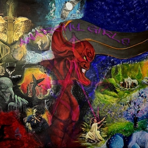 Legendary– Dark Fantasy Painting Inspired by 1986 Legend | Tim Curry Demon Fan Art | Surreal Gothic Movie Wall Decor