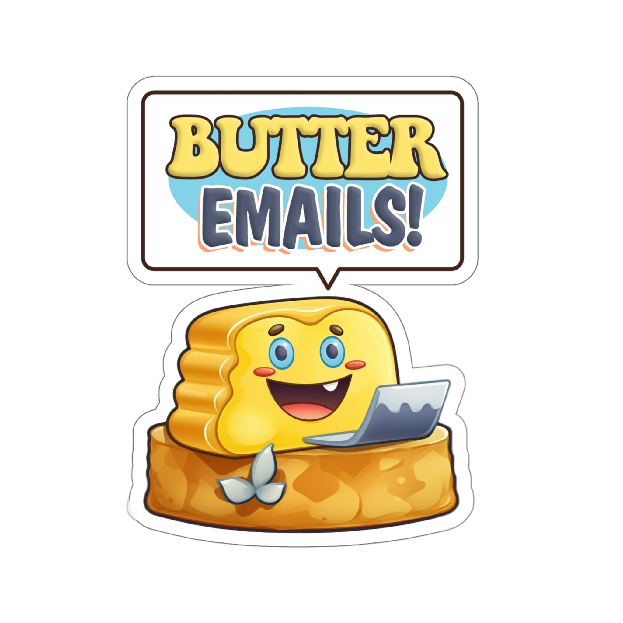 de dibujos animados Butter Emails But Her Emails Etsy España