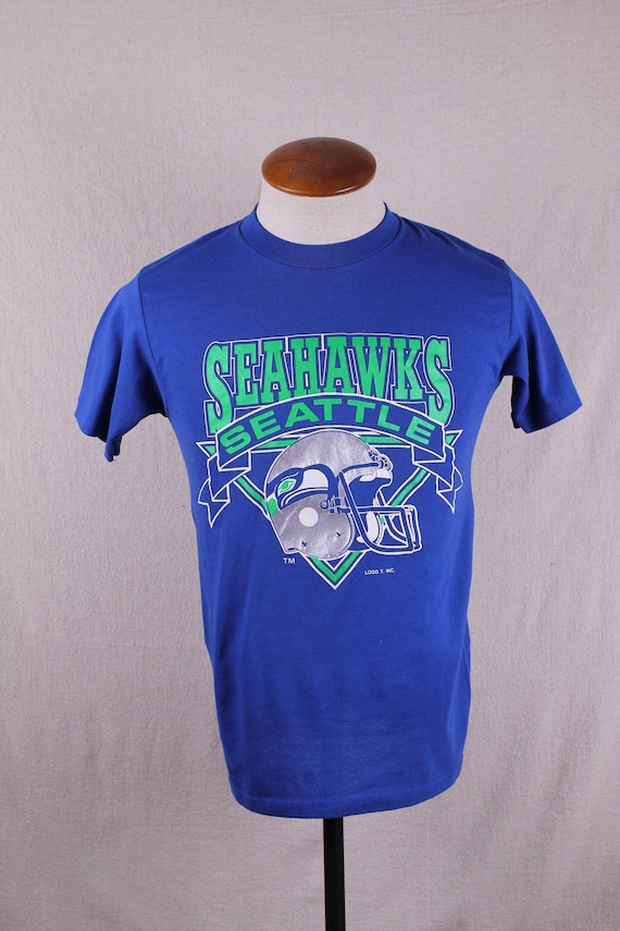 Vintage Logo 7 Seattle Seahawks NFL T-Shirt