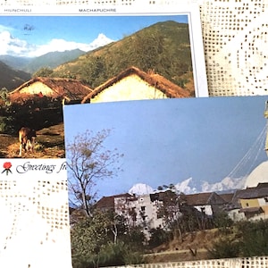 Cartões postais de turismo da Índia vintage coloridos e brilhantes de - escolha quantos você gostaria - cartões de lembrança - cartões postais vintage