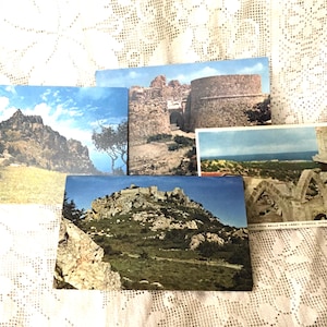 Postales turísticas antiguas de Chipre en color brillante de 1918 a los años 60: elija cuántas desea: tarjetas de recuerdo, postales antiguas