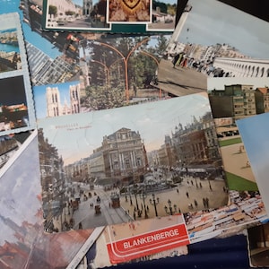 Cartoline turistiche vintage del Belgio, lucide e colorate, degli anni '60 e '70: scegli quante ne desideri - ridimensionamento