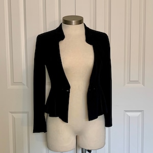 Y2K Giorgio Armani Collezioni designer vintage silk jacket size 8 made in Italy