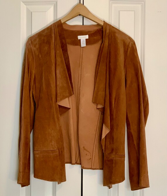 SOLD! 1990s vintage Chicos brown suede leather bo… - image 4