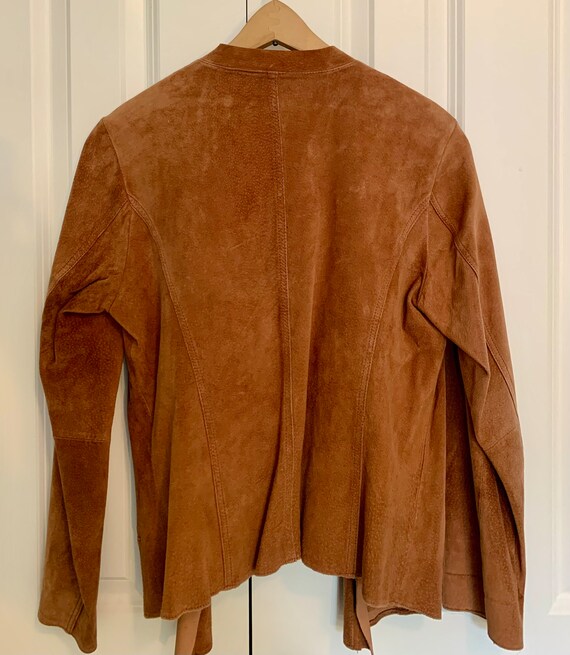SOLD! 1990s vintage Chicos brown suede leather bo… - image 7
