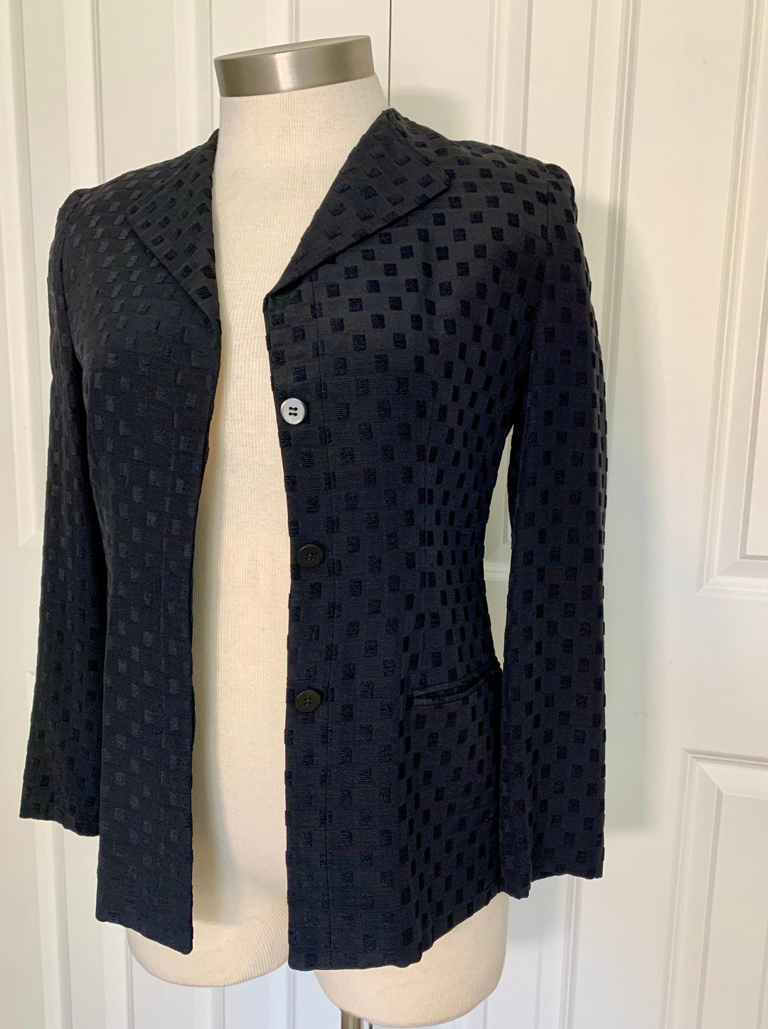 ジャケット・アウター GIORGIO ARMANI / 90s tailored jacket 48 Vintage 1990s GIORGIO ARMANI Silk & Linen 2pc Suit ~ 44 R
