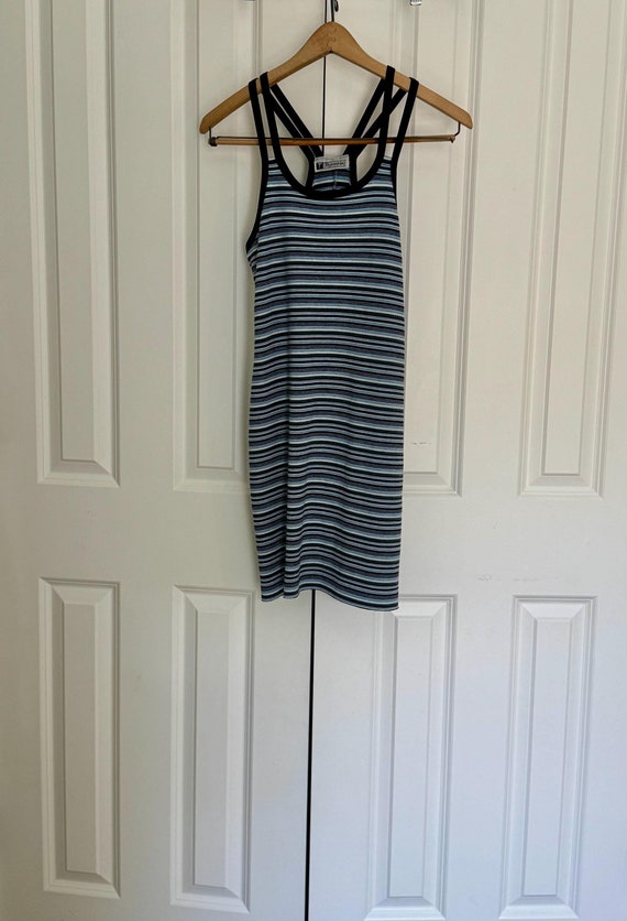 grey striped bodycon dress Sandy Modern Stripes Bodycon Mini Dress