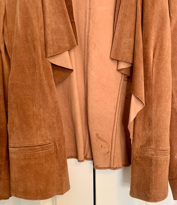 SOLD! 1990s vintage Chicos brown suede leather bo… - image 6
