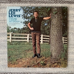 1973 Jerry Lee Lewis Sometimes A Memory Ain&#39;t Enough vinyl record