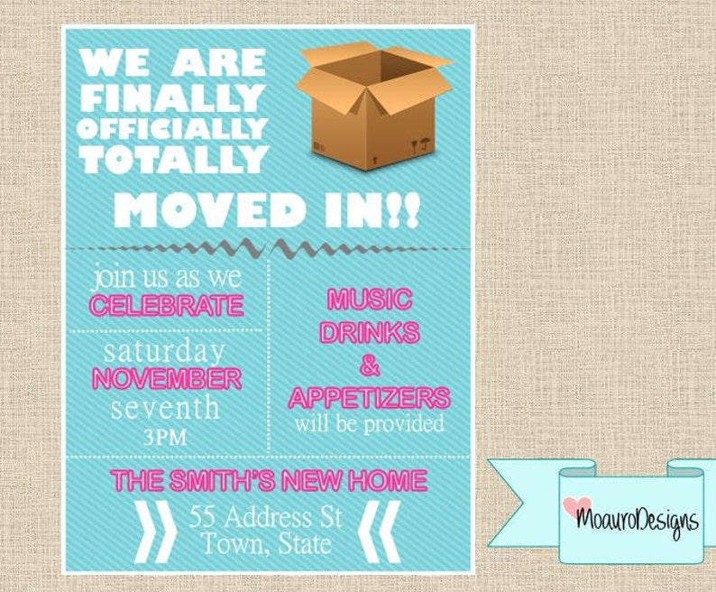 Moving Invitation Etsy