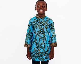 Ade Ankara Print Boy's Shirt