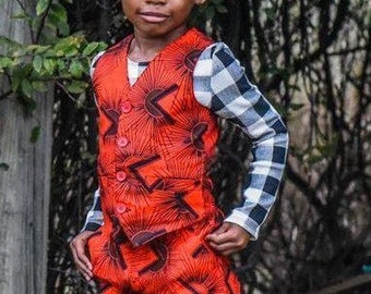 African Clothing for kids - African Clothing for Boys - Ankara Print Kids Clothing - Kids African Clothing Set-African Print Kids Clothing