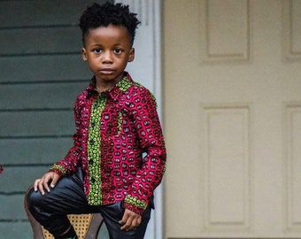 African Clothing for kids - African Clothing for Boys - Ankara Print Kids Clothing - Kids African Clothes - African Print Kids Clothing