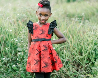 African Clothing for kids - African Clothing for Girls - Ankara Print Kids Clothing - Kids African Clothes - African Print Girls Dress