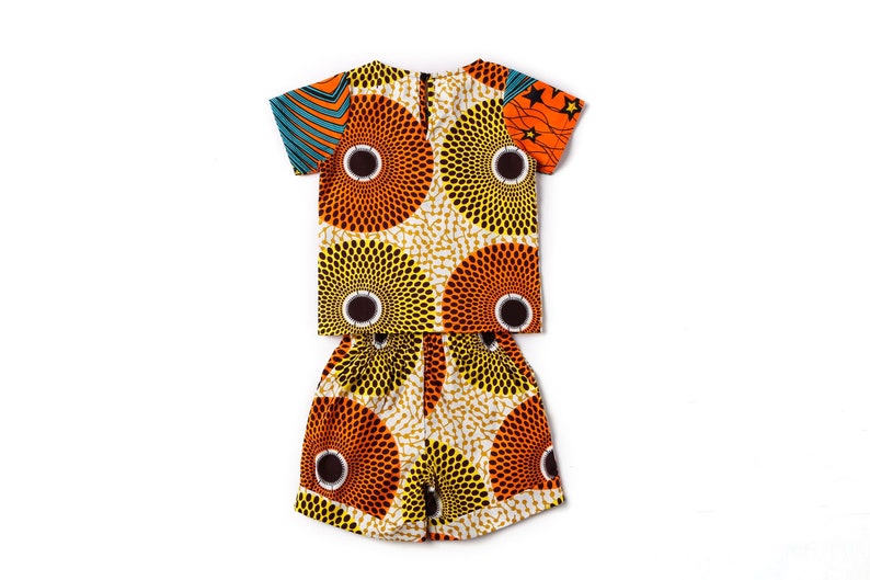 Jide Two Print Ankara Boys Two Piece Set African Print Boys Clothing Boys Clothing Set image 7