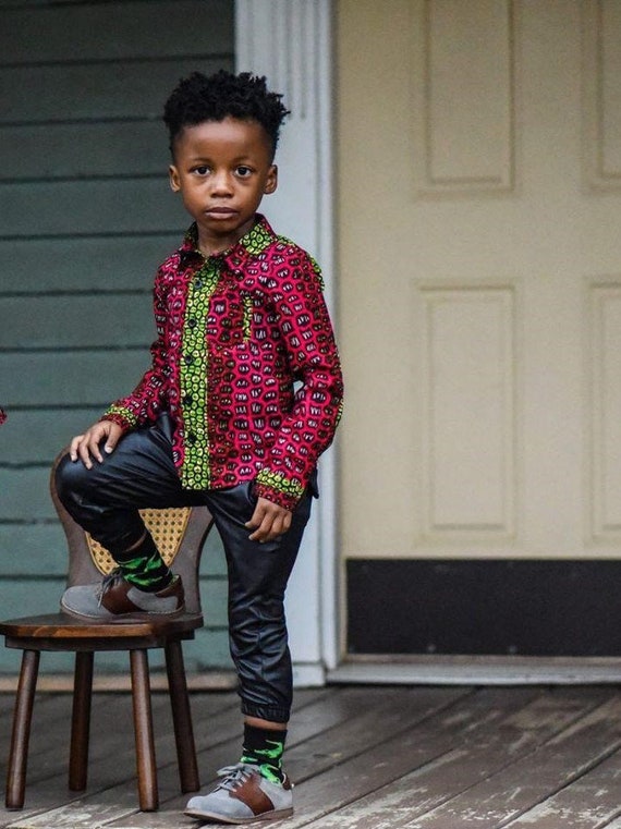 African Clothing for Kids African Clothing for Boys Ankara Print Kids  Clothing Kids African Clothes African Print Kids Clothing 