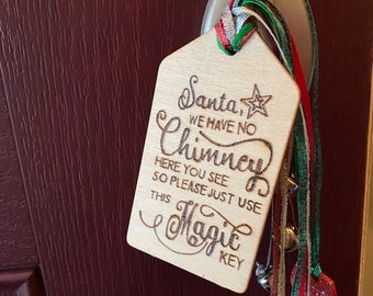 Santa key, santas magical key, santa key ornament, kids Christmas ornaments, Christmas traditions kids,  Christmas Eve gift for kids, gifts
