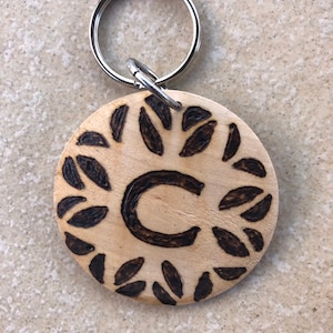 Wood Burned Custom Keychain, Gift For Her, Zodiac Sign, Design your Own, Small Gift