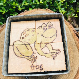 animal puzzle for toddlers, Christmas gifts for kids, frog puzzle, Montessori two 2 year old, snake puzzle, stocking stuffer for toddlers