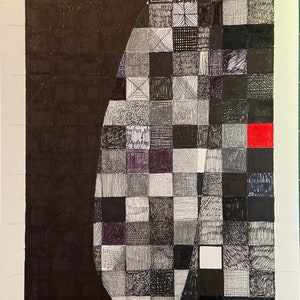 Abstract pen and ink drawing