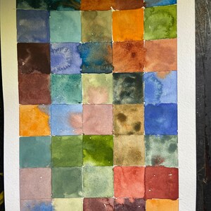 Abstracte aquarel