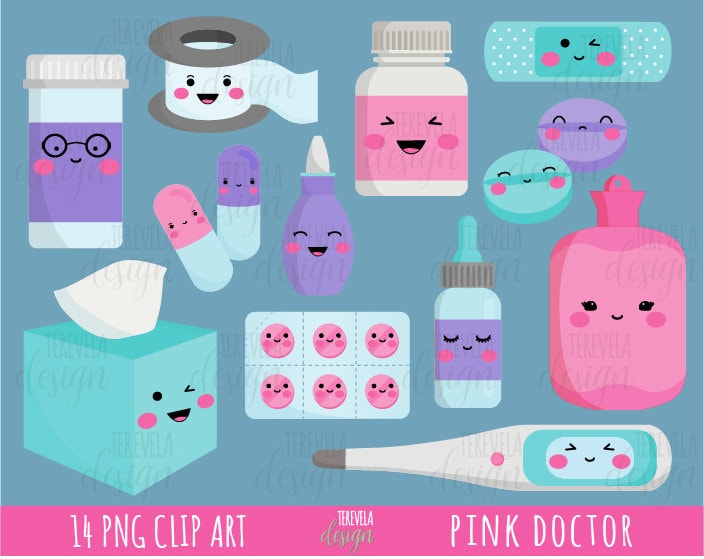 DOCTOR Clipart Medicine Clipart Kawaii Clipart Hospital | Etsy