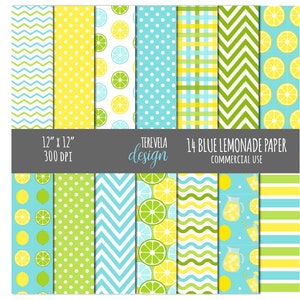 ZITRONENPAPIER, zitronenblaues Papier, Zitronenpapier, kommerzielle Nutzung, Papierpackung, Obst, Sommerpapier, rosa Lemonade, blau, grün, gelb, limette
