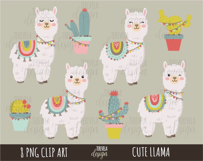 CUTE LLAMA Clipart Alpaca Clipart Commercial Use Llama - Etsy CUTE LLAMA Clipart Alpaca Clipart Commercial Use Llama - Etsy