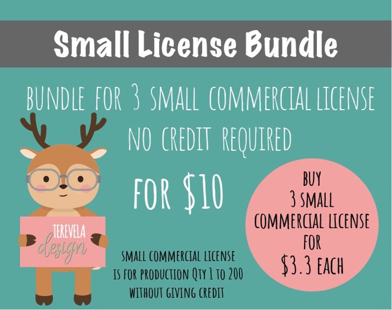 BUNDLE Commercial Licenses Extended License Commercial Use Etsy